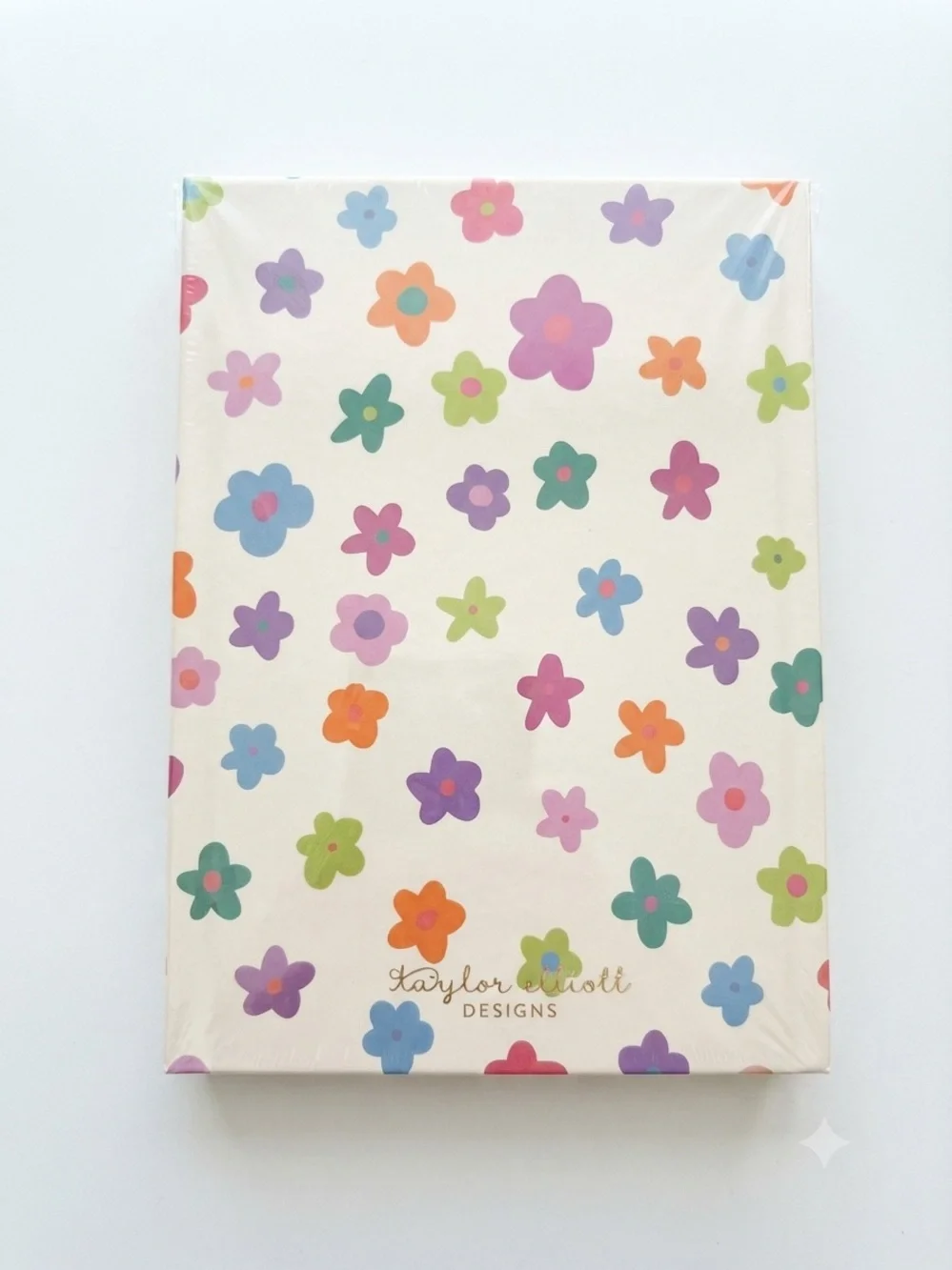 Taylor Elliot God + Dreams Floral Hardcover Notebook Metallic Gold Motivational